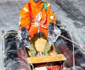Übung Wasserrettung Person in Eis eingebrochen