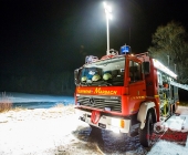Übung Wasserrettung Person in Eis eingebrochen
