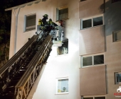 Wohnung ausgebrannt in Mehrfamilienhaus