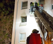 Wohnung ausgebrannt in Mehrfamilienhaus