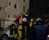 Wohnung ausgebrannt in Mehrfamilienhaus