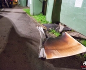 Wohnung ausgebrannt in Mehrfamilienhaus